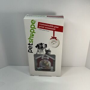 PetShoppe Customizable Paw Print Ornament with Photo Frame – New